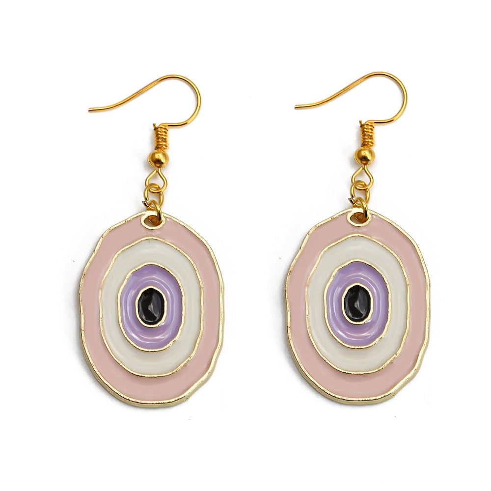 Evil Eye Drop Earrings