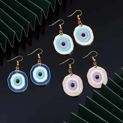 Evil Eye Drop Earrings