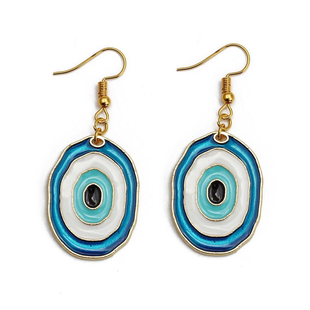 Evil Eye Drop Earrings