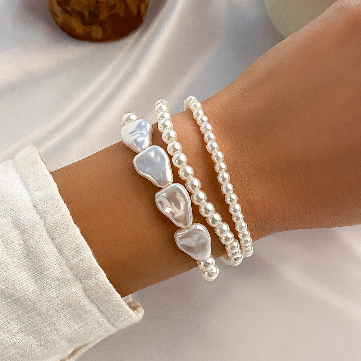 Luxe Pearl Layered Bracelet